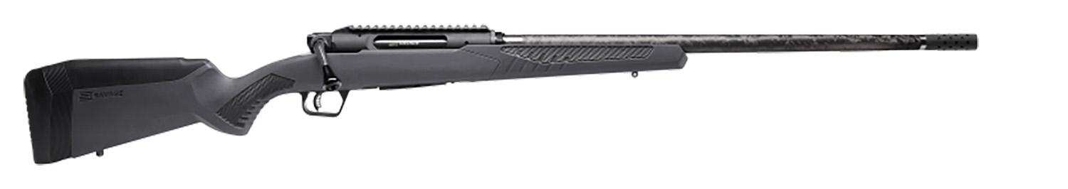 Savage Arms Impulse Mountain Hunter Rifle 57900, 28 Nosler, 24" Threaded, Fixed Gray AccuStock, 2 Rds