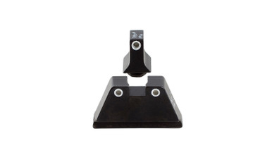 Trijicon GL201-C-600649 Bright & Tough Suppressor Height Set, FITS Glock 17-39 Models, White Front/ White Rear with Green Lamps