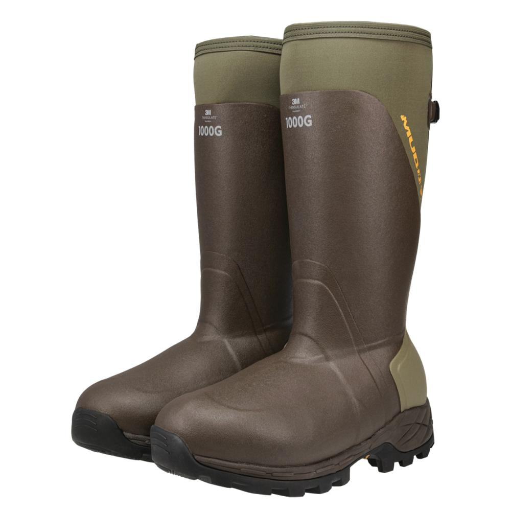 Muddy DV8 17-Inch Insulated Rubber Boots 1000G Clay Men's Size 8D