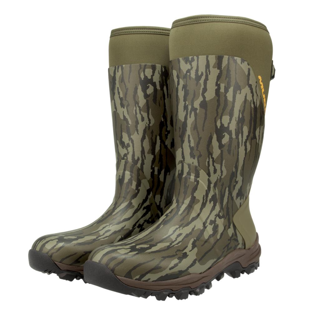 Muddy DV8 17-Inch Non-Insulated Rubber Boot Mossy Oak Bottomland Men's 12D