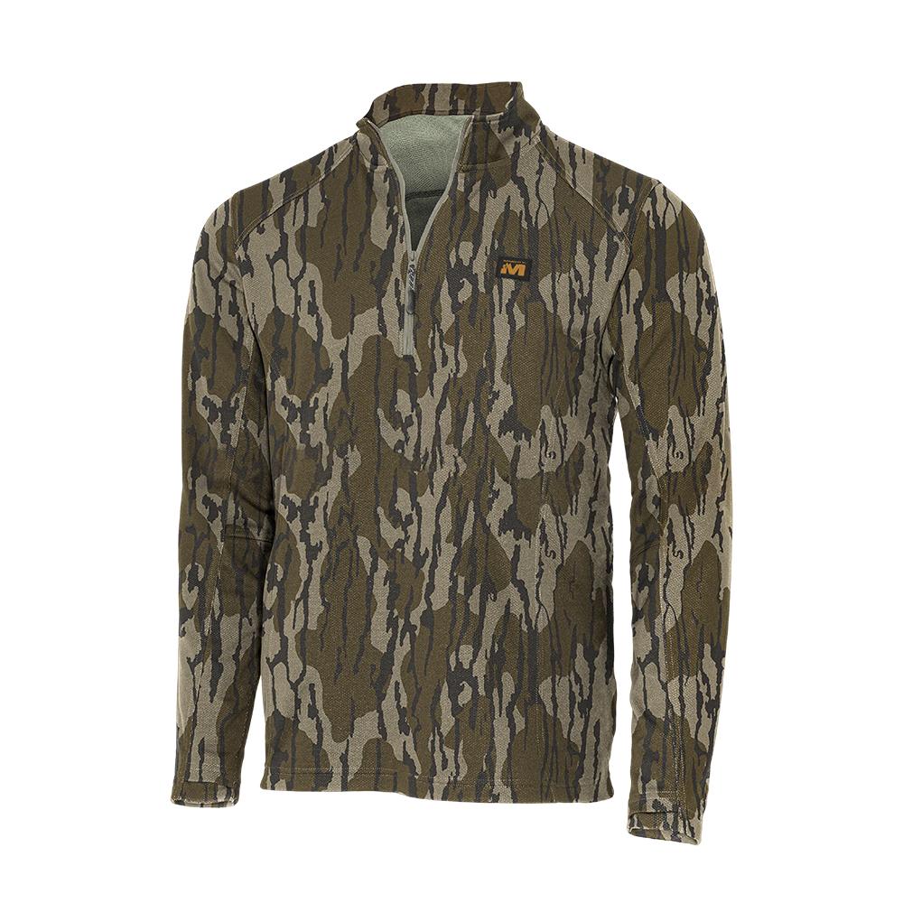 Muddy DV8 Quest Mid-Layer Quarter Zip Fleece Mossy Oak Bottomland Size S