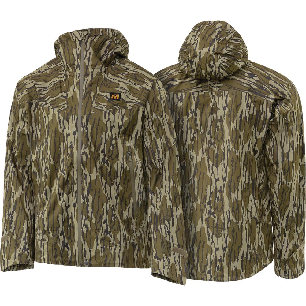 Muddy DV8 Cyclone Hunting Rain Jacket Mossy Oak Bottomland M