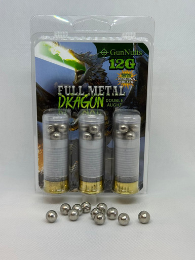 GunNutts 12 Gauge Ammunition GN12GADB00 2-3/4" Dragon's Breath With 6 Pellet 00 Buckshot 3 Rounds