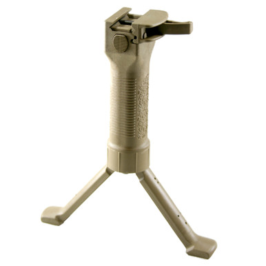 Grip Pod GPS V2 Grip Pod - Fits Picatinny, Steel Reinforced Legs, Cam Lever, Desert Tan