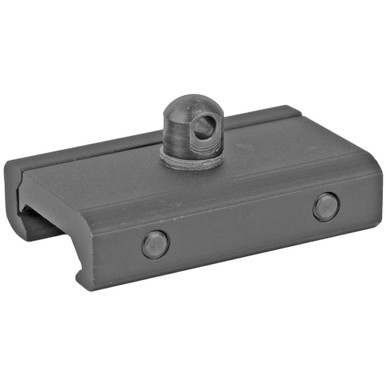GrovTec Picatinny Rail Mounted Bipod Adapter - Aluminum, Black