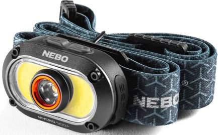 Nebo MYCRO 500+ Headlamp (HLP-1005) USB-C Rechargeable Headlamp & Cap Light with 500 Lumen Turbo Mode