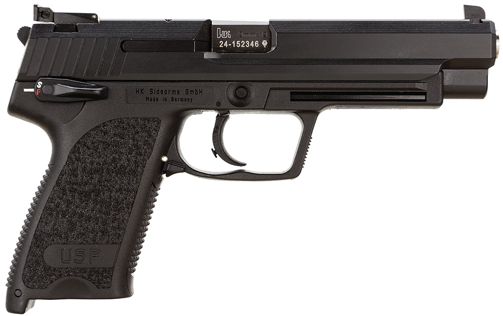 Heckler & Koch USP9 Expert V1 DA/SA Pistol 81000362, 9mm Luger, 5.20", Black Grips, Black Finish, 10 Rds