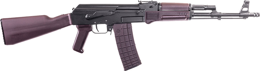Arsenal Inc SAM5 Semi-Auto Rifle SAM567PM, 5.56x45mm NATO, 16.30", Fixed Plum Polymer Stock, 30 Rds