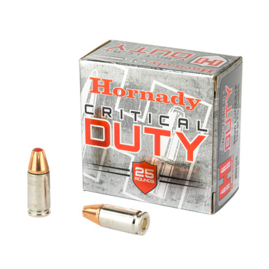 Hornady Critical Duty 9MM +P124 Grain FlexLock Duty - 25 Round Box