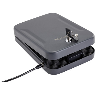 Hornady X-Large Lock Box - Black Finish, With Lock, Key, & Cable