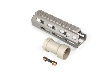 Q LLC Honey Badger 6" M-LOK Handguard Kit - Fits Honey Badger/AR Upper Receivers, Gray Anodized Finish, Includes Barrel Nut and Hardware