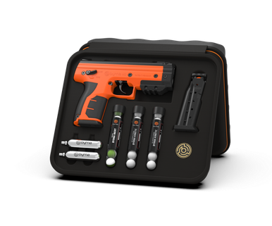 Byrna HD XL Kinetic Kit - Non Lethal Self Defense Launcher, Safety Orange
