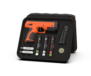 Byrna HD XL Pepper Kit - Non Lethal Self Defense Launcher, Safety Orange