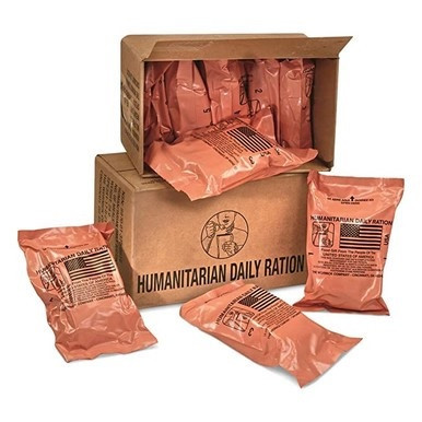HDR U.S. Military Surplus Humanitarian Meals Ready to Eat HDRMRECASE 10 Meals Per Case