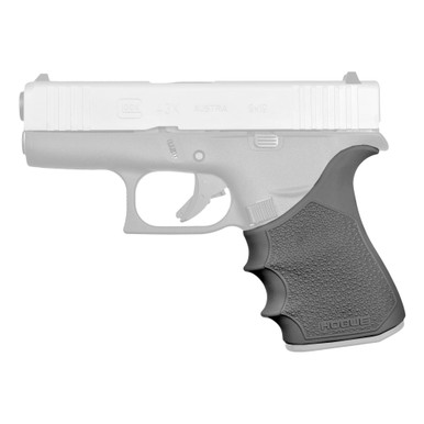 Hogue HandALL Beavertail Grip Sleeve for GLOCK 43X, 48 - Black Rubber