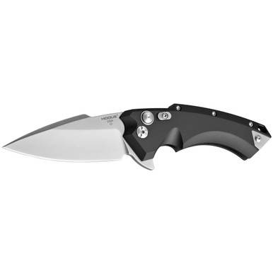 Hogue X5 Folding Knife - 3.5" CPM-154 Tumbled Blade, Black Aluminum Handle