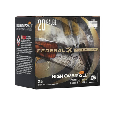 Federal Premium 20 Gauge Ammunition High Over All HOA20H8CASE 2-3/4" #8 Shot 7/8oz 1275fps CASE 250 Rounds