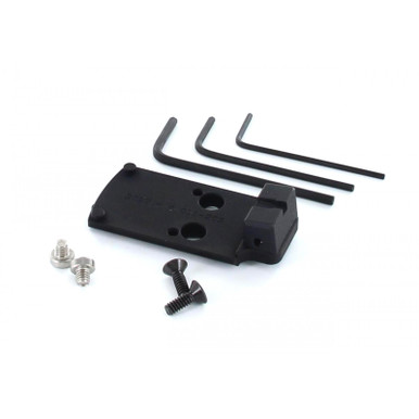 Staccato / STI DPO Plate, Reflex System for RMR, SRO, Tactical Height, Black Rear Co-Witness