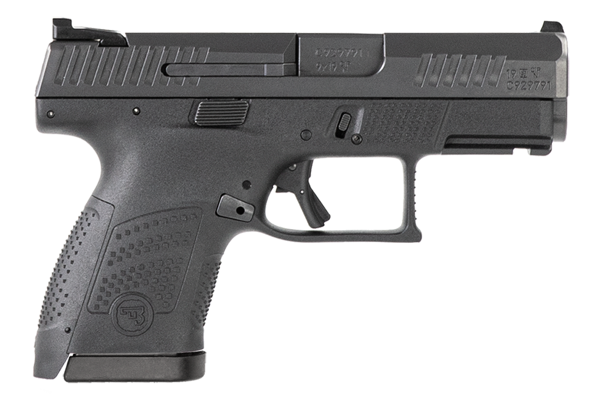 CZ P-10 S Pistol 91560, 9mm, 3.50", Polymer Grips, Black Finish, 12 Rds