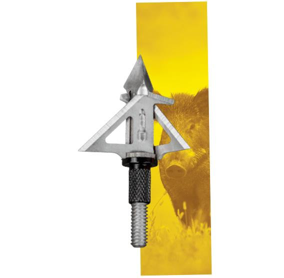 SIK F3 Crossbow Broadhead 3 Blade Mechanical Silver Stainless Steel