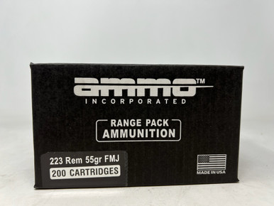 Ammo Inc 223 Remington 223055FMJ-A200 55 Grain Full Metal Jacket 200 Rounds