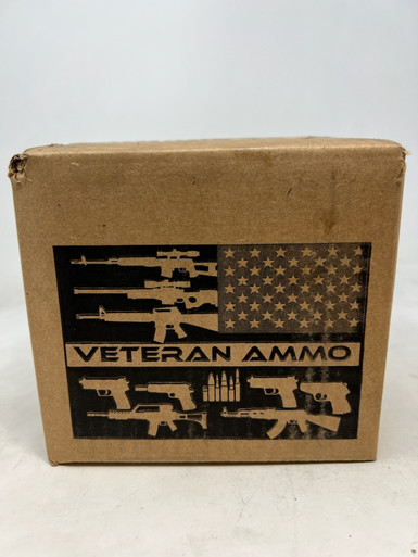 Veteran Ammo 9mm Luger Ammunition VETSS9MM500FMJ 124 Grain Full Metal Jacket Bulk Box 500 Rounds