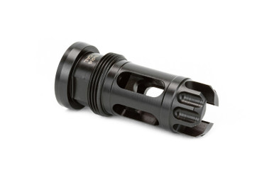 Griffin Armament Taper Mount FlashComp - 1/2 x 28 RH, 556NATO, Black Finish