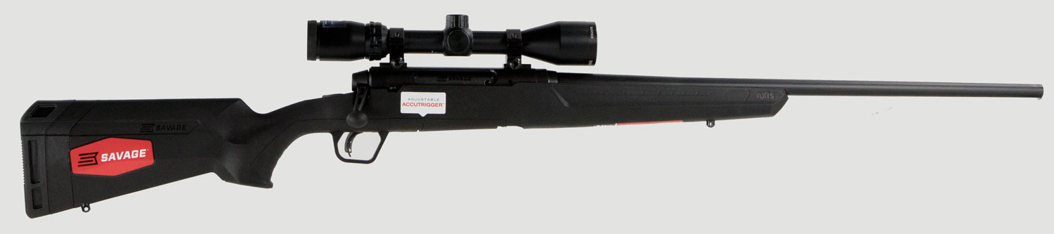 Savage Axis II XP Scope Package Rifle 57098, 30-06 Springfield, 22", Synthetic Stock, Black Finish, 4 Rds