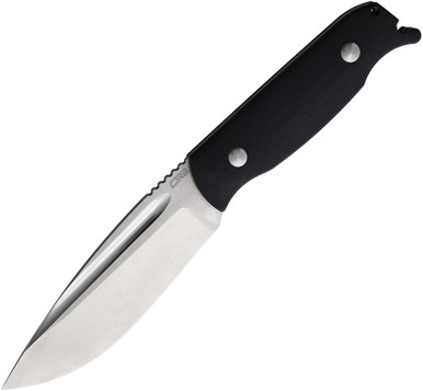 CJRB Cutlery Hyperlite Fixed Blade Knife - 4.17" AR-RPM9 Satin Drop Point Blade, Black G10 Handles, Kydex Sheath - J1922B-BK