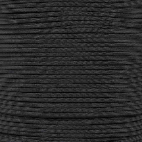 Mero 100 Foot 550 lb Black Military 5040 550 Type II Paracord - Made in USA