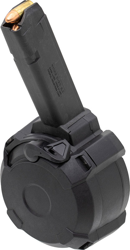 Magpul PMAG D-50, 9MM, Fits Double Stack 9mm Glocks, 50 Round Drum Magazine, Black (MAG1033-BLK)