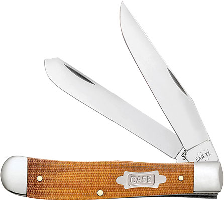 Case Natural Canvas Micarta Trapper Pocket Knife (23690)