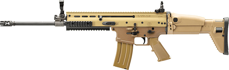 FN Herstal Scar 16s NRCH Rifle 985012, 223 Rem./5.56 Nato, 16 1/4 in, Side Folding Polymer Stock, Dark Earth Finish, 30 Rd