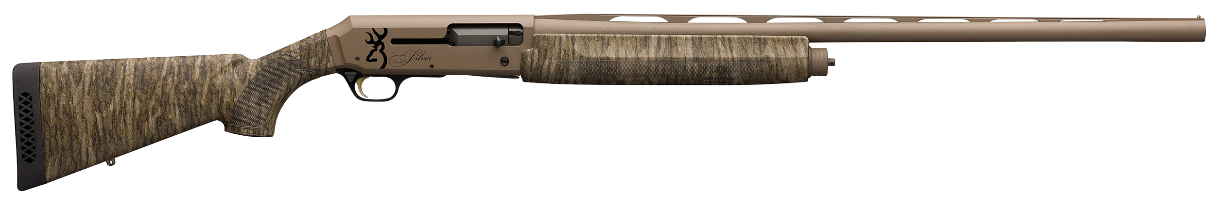 Browning Silver Field Shotgun 011426204, 12 Gauge, 28", 3.5" Chmbr, Mossy Oak Bottomland Stock, FDE Cerakote Finish