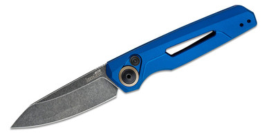 Kershaw 7550BLU Launch 11 AUTO Folding Knife - 2.75" CPM-154 Blackwash Blade, Blue Aluminum Handles