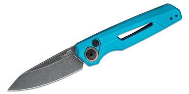 Kershaw 7550TEAL Launch 11 AUTO Folding Knife - 2.75" CPM-154 Blackwash Blade, Teal Aluminum Handles
