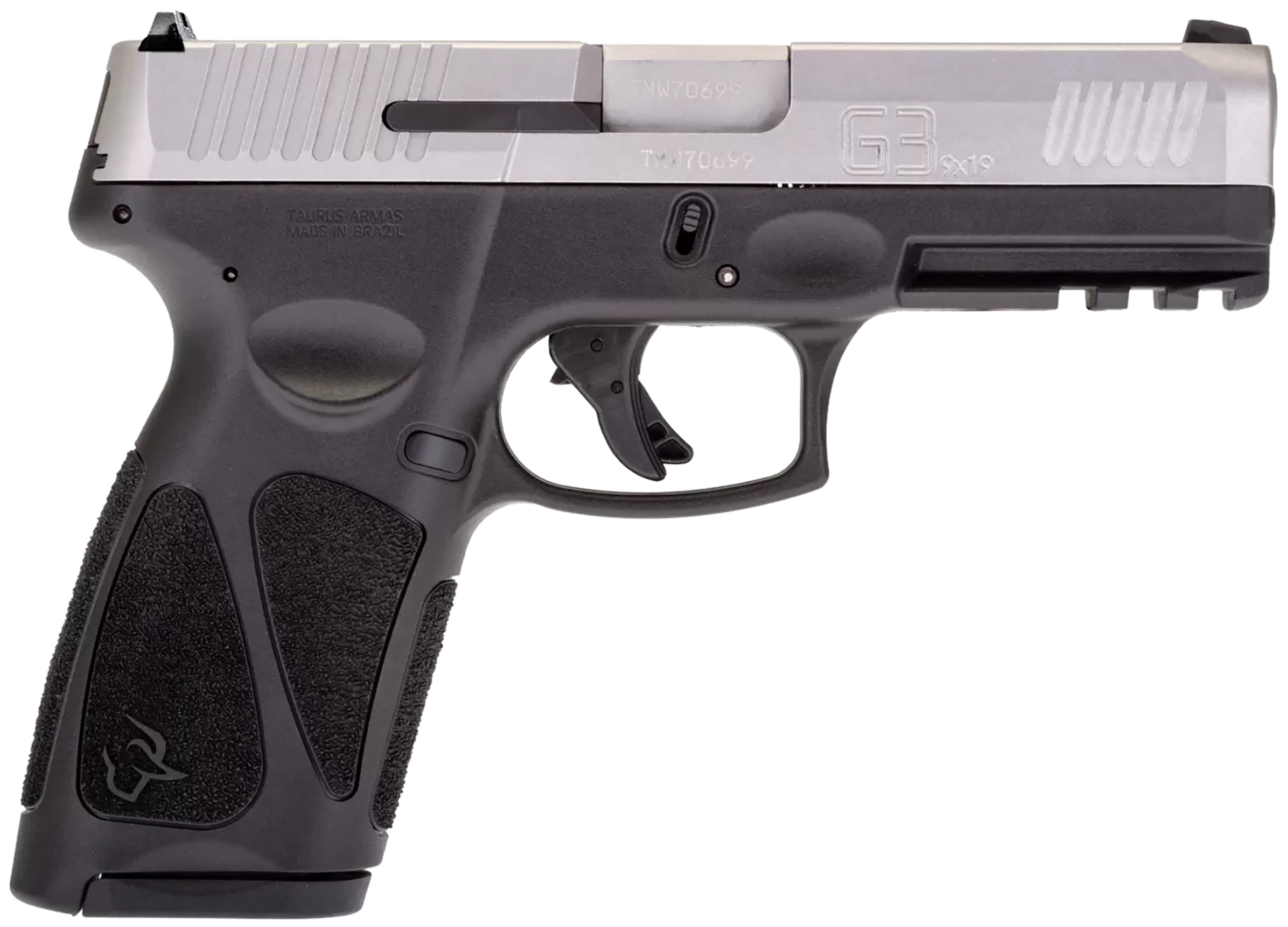 Taurus G3 Semi-Auto Pistol 1-G3B949, 9mm, 4", Black Polymer Grip/Frame, Matte Stainless Slide, 15/17 Rds