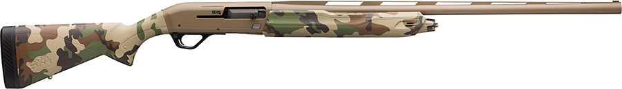 Winchester SX4 Hybrid Hunter Shotgun 511290392, 12 GA, 28", 3" Chmbr, Woodland Camo Stock, FDE Cerakote Rec/Barrel,4 Rds