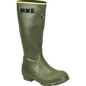 LaCrosse Burly 18" Waterproof Green Rubber Boots Men's Size 9