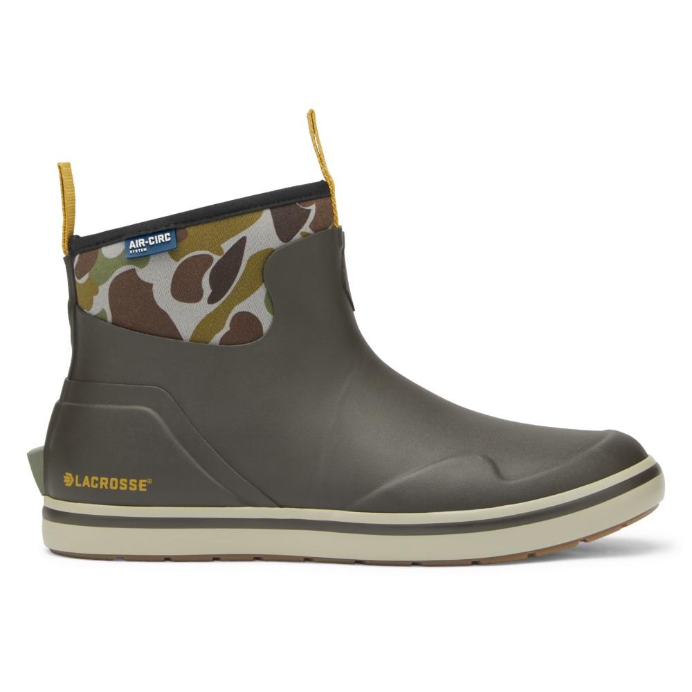 LaCrosse Men's Olive Camo Alpha Deck Neoprene Core Waterproof Boot Size 10