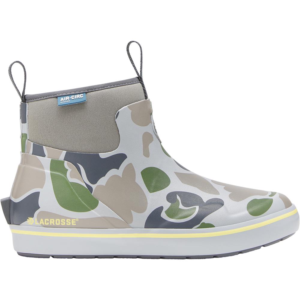 Women's LaCrosse Alpha Deck 6'' Boot in Seagrass Duck Camo - Size 9M