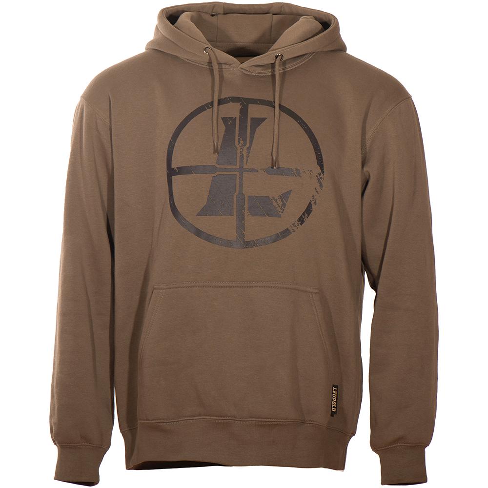 Leupold Iconic Logo Distressed Reticle Hoodie Otter S