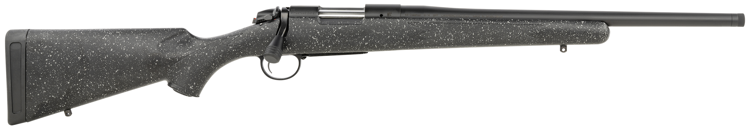 Bergara B-14 Ridge Bolt Action Rifle B14S513C, 223 Rem, 18", Gray Speck Black Stock, Graphite Black Finish, 4 Rds