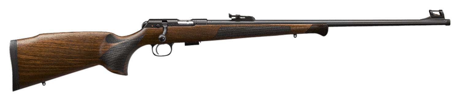 CZ-USA Premium Bolt Action Rifle 02371, 22 LR, 24.80", Monte Carlo Turkish Walnut Stock w/ Decorative Forend Tip, 5 Rds
