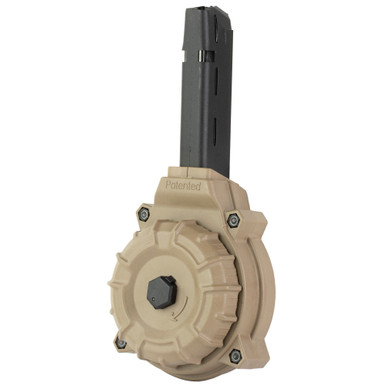 ProMag Glock 17/19 9mm 50-Round Drum Magazine FDE - DRM-A11-FDE