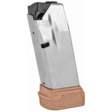 Springfield OEM Hellcat 13 Round 9MM Magazine - Fits Hellcat, Stainless with FDE Base