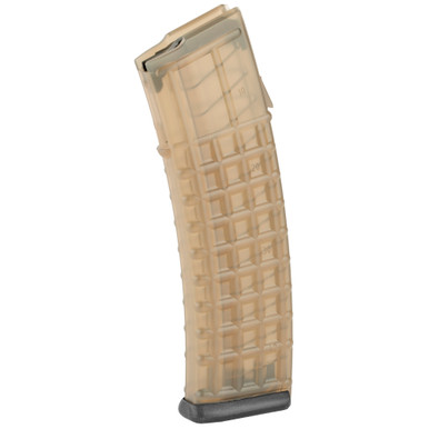 Steyr AUG Magazine - 223 Remington/556NATO, 42 Rounds, Fits Steyr AUG, Transparent Polymer, Black Base