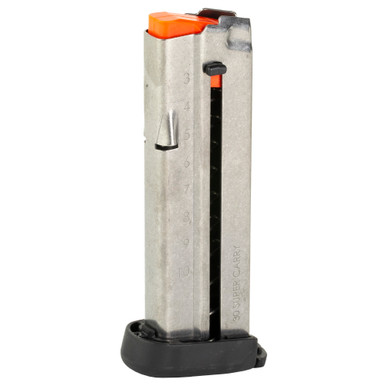 Smith & Wesson 30 Super Carry 10 Round Magazine - Fits Smith & Wesson Shield EZ, Silver