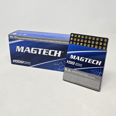 Magtech Large Pistol And Revolver Primers #2-1/2 MTPR-LP 1000 Count