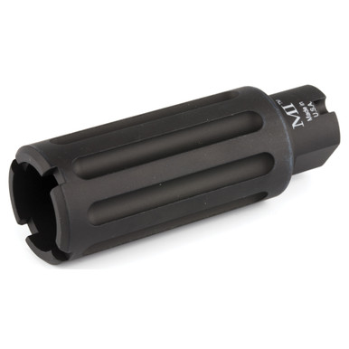 Midwest Industries MI-Blast Can For .30 Caliber AK Rifles - M14X 1.0 LH TPI,Black Anodized 6061 Aluminum
